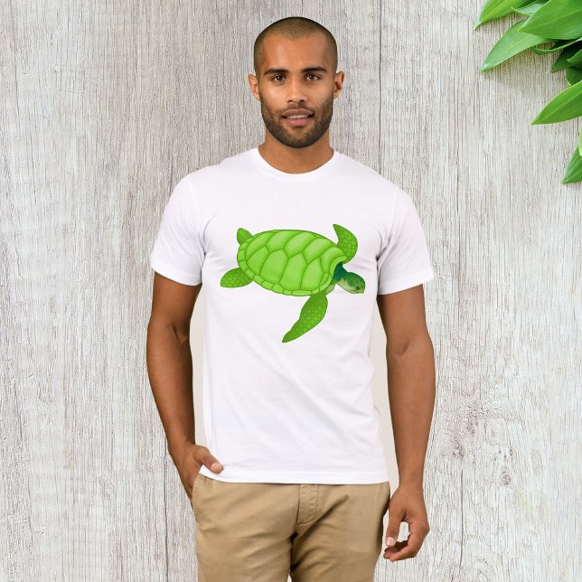 Grönt Sea Turtle Manar T-Shirt (Skapare uppladdad)