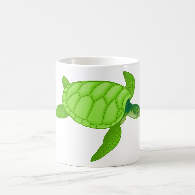 Grönt Sea Turtle Mugg (Skapare uppladdad)