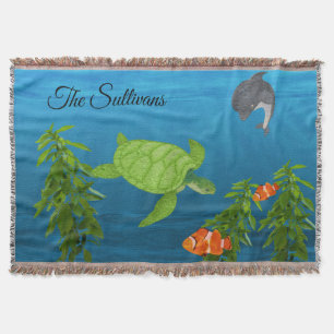 Grönt Sea Turtle, under Sea Filt