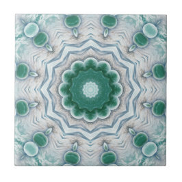 Grönt Seafoam Geometric Fantasy Bathroom Tile Kakelplatta