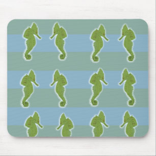 Grönt Seahorse Mousepad Musmatta