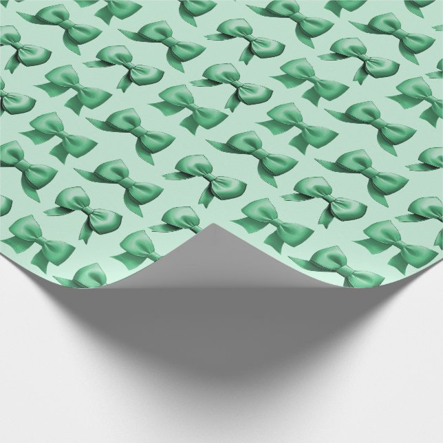 Grönt semesterbåge presentinslagspapper presentpapper (Hörn)