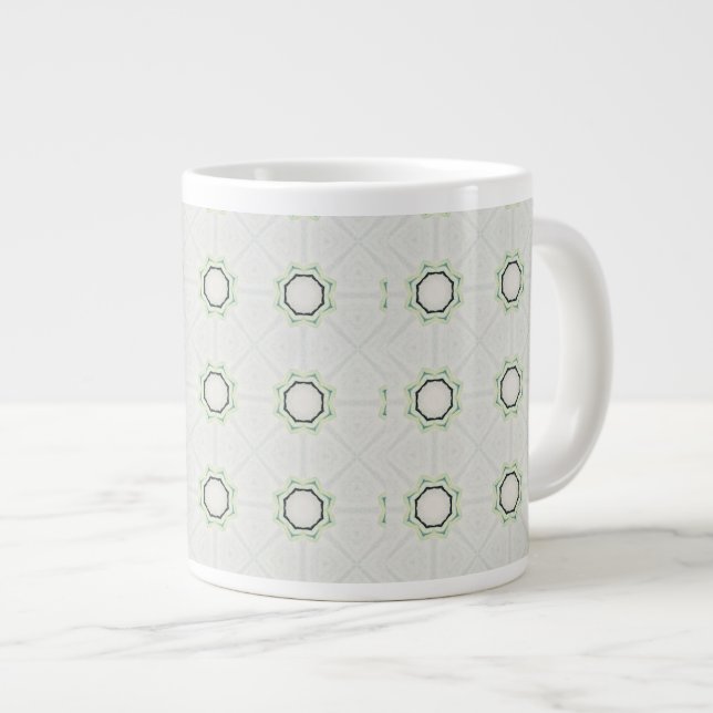 Grönt Serene Bloom Jumbo Mugg (Framsida höger)