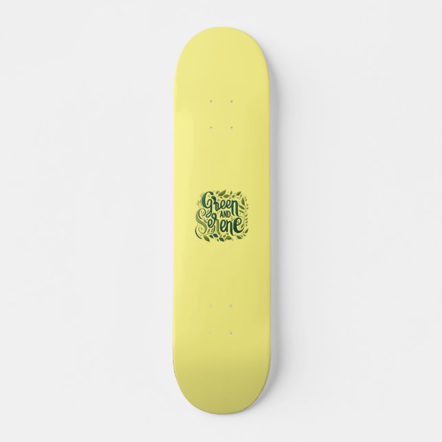 Grönt Serene Mini Skateboard Bräda 18,5 Cm (Framsida)