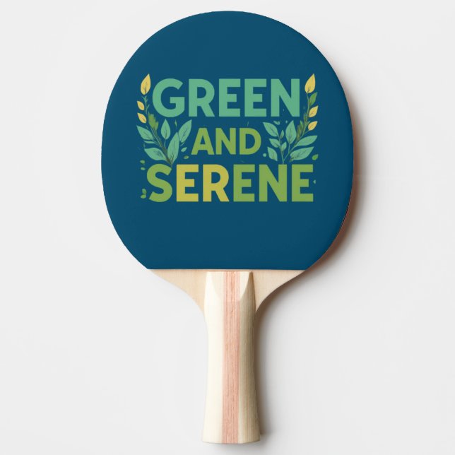 Grönt Serene Pingisracket (Framsidan)