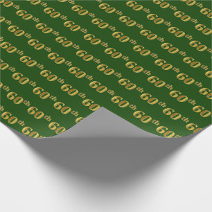 Grönt sextionde) händelse för Fauxguld 60th ( Presentpapper