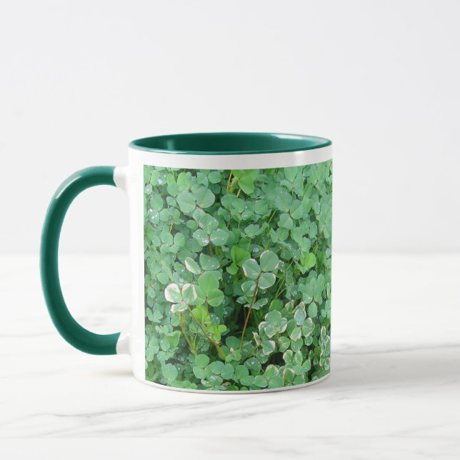 Grönt Shamrock Coffee Mugg (Vänster)