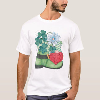 Grönt Shamrock Decor for Girls T Shirt