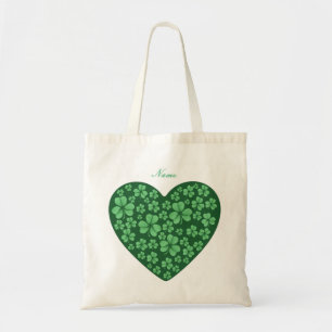 Grönt Shamrock eart Irish Tygkasse