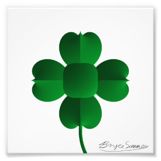Grönt Shamrock Fototryck