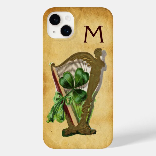 GRÖNT SHAMROCK HARP PARCHMENT MONOGRAM (Baksida)