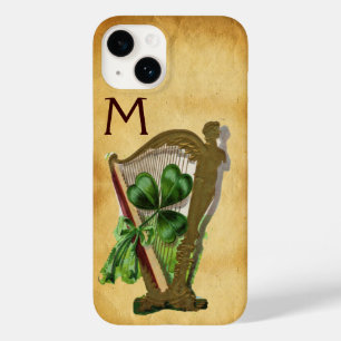 GRÖNT SHAMROCK HARP PARCHMENT MONOGRAM