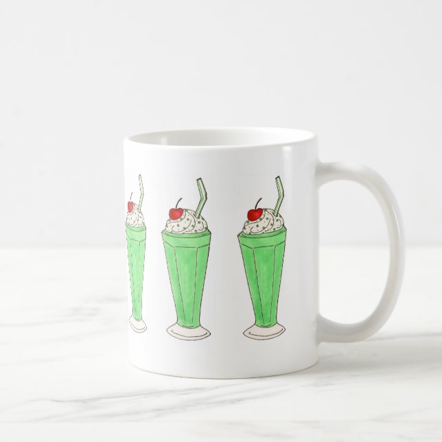 Grönt Shamrock Ice Cream Shake St. Patrick's Mugg (Höger)