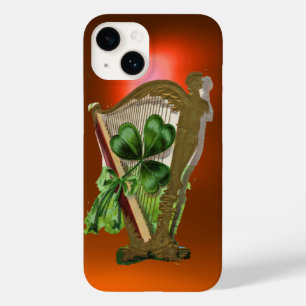 GRÖNT SHAMROCK IRISH HARP orange