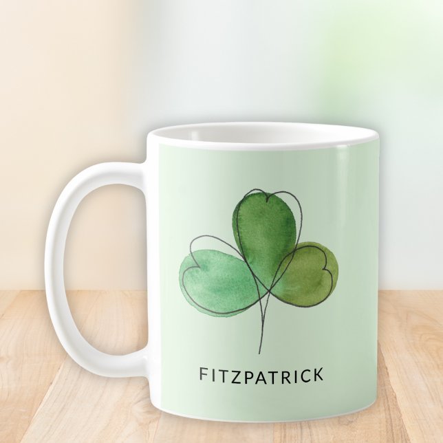 Grönt Shamrock Irish Heritage Kaffemugg (Skapare uppladdad)