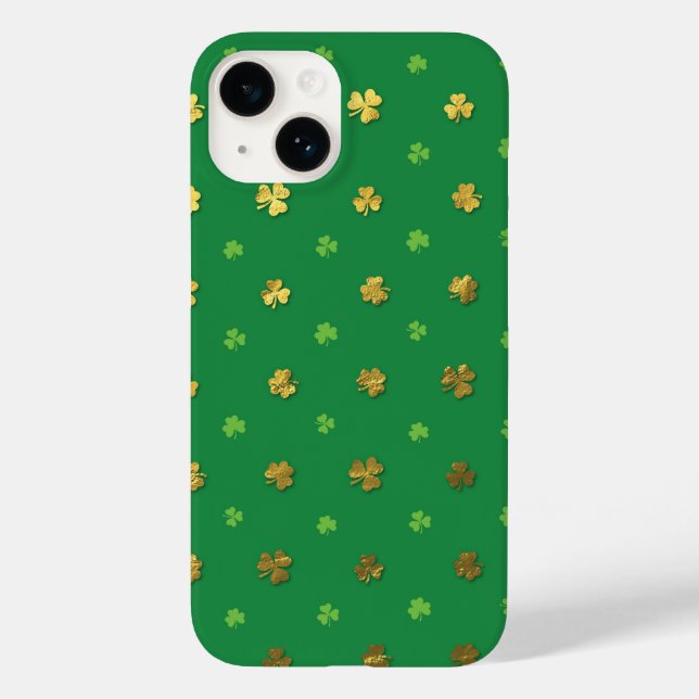 Grönt Shamrock Irish iPhone/iPad-fall (Baksida)
