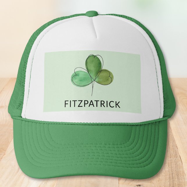 Grönt Shamrock Irländskt Arvnamn Keps (Skapare uppladdad)