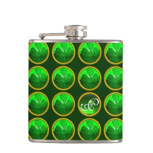 GRÖNT SHAMROCK JEWEL Saint patrick's day Monogram Fickplunta