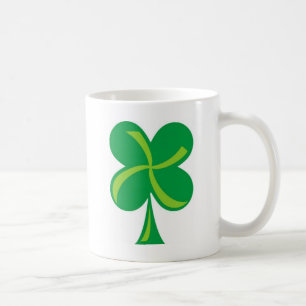 Grönt Shamrock Kaffemugg