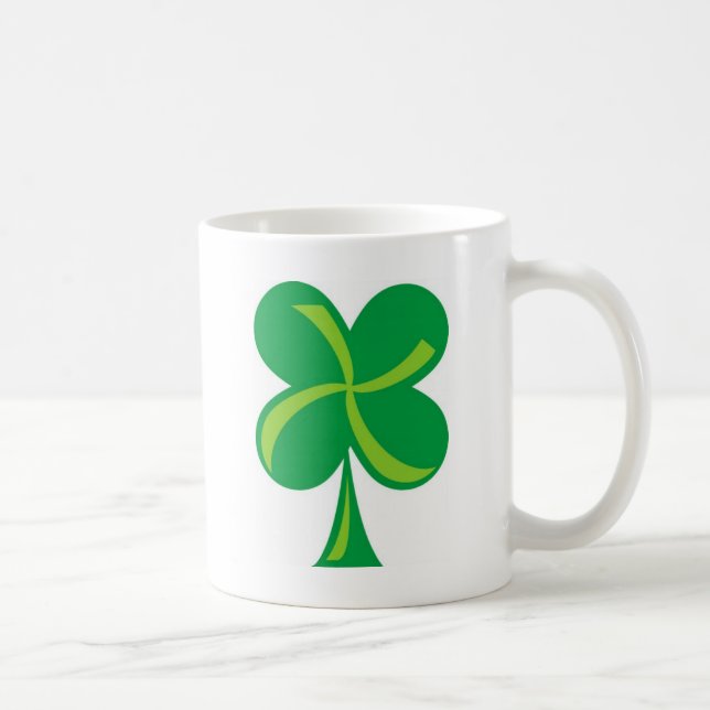 Grönt Shamrock Kaffemugg (Höger)