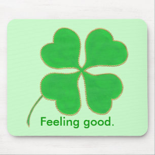 Grönt Shamrock Känn bra, bekräftad muskulatur Musmatta