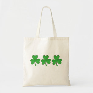 Grönt Shamrock Klöver Lucky St. Patrick's Day Tygkasse