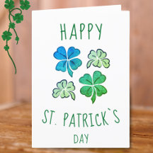 Grönt Shamrock Klöver Lycklig St. Patrick's day
