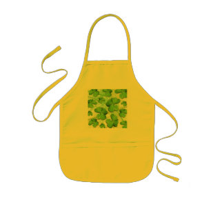 Grönt Shamrock Klöver St patrick's day Apron Barnförkläde