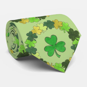 Grönt Shamrock Klöver WandeIrish St. Paddy's Tie Slips