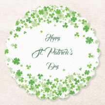 Grönt Shamrock mönster lycklig St. Patrick's