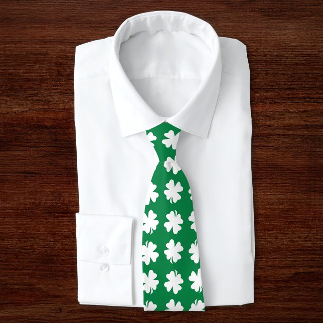Grönt Shamrock Mönster St. Patrick's Day Slips (Skapare uppladdad)