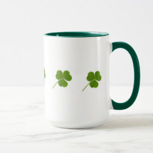 Grönt Shamrock Mugg
