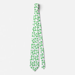 Grönt Shamrock of Shamrocks Helgdag Slipsar