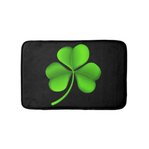 Grönt Shamrock on Black bmcn Badrumsmatta