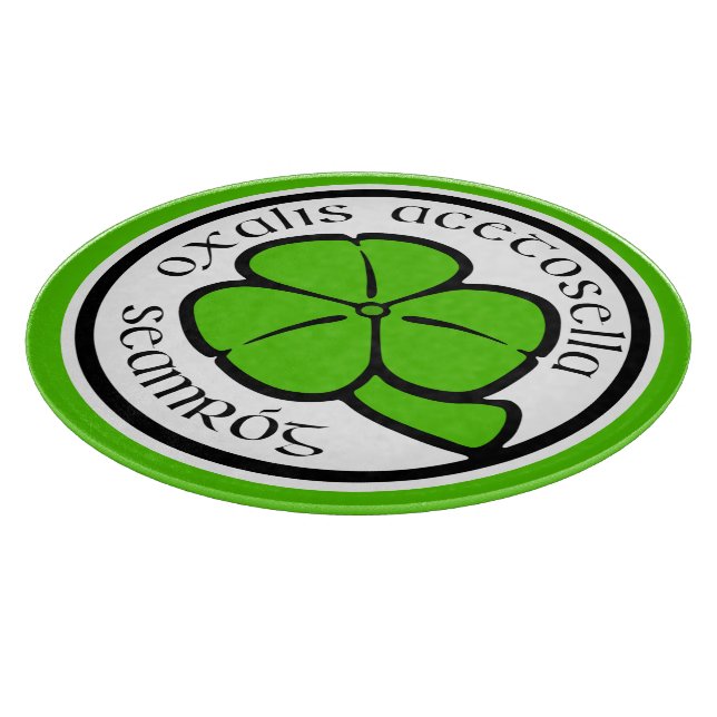 Grönt Shamrock Saint patrick's day Blommigt Art (Hörn)