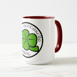 Grönt Shamrock Saint patrick's day Blommigt Art Mugg