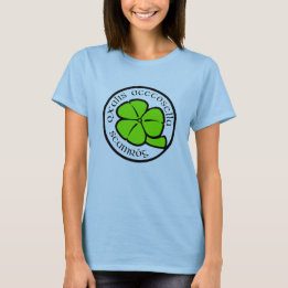 Grönt Shamrock Saint patrick's day Blommigt Art T Shirt