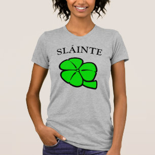 Grönt Shamrock Saint patrick's day Blommigt Art T Shirt