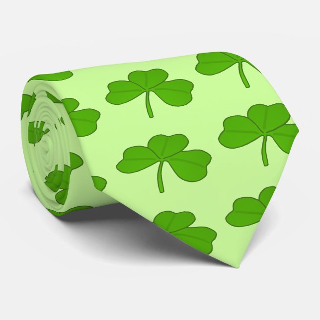 Grönt Shamrock Saint patrick's day Slips (Rullad)