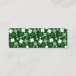Grönt Shamrock, St. Patrick's Day Bookmark Mini Visitkort