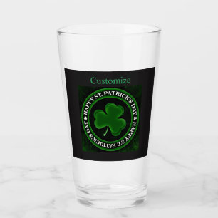 grönt Shamrock St patrick's day Glaskopp