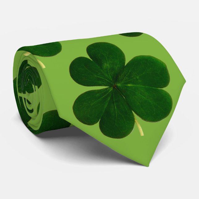 Grönt Shamrock St Patrick's Day Helgdag Slips (Rullad)