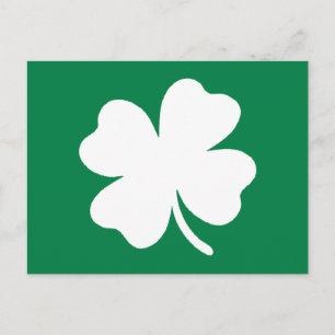 Grönt Shamrock St patricks day Ireland vykort