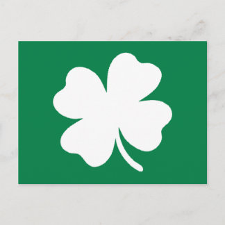 Grönt Shamrock St patricks day Ireland vykort