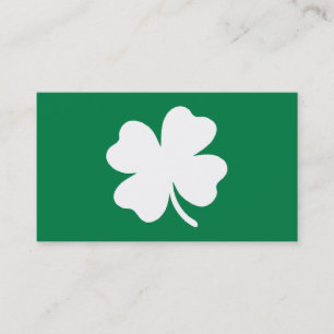 Grönt Shamrock St patricks day Irland Visitkort
