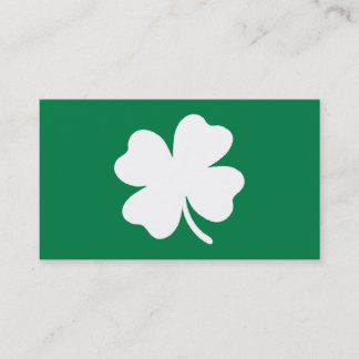 Grönt Shamrock St patricks day Irland Visitkort