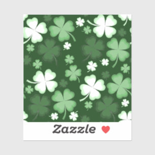 Grönt Shamrock, St. Patrick's Day Klistermärken