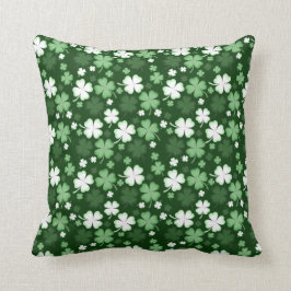 Grönt Shamrock, St. Patrick's Day Kudde