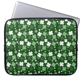 Grönt Shamrock, St. Patrick's Day Laptop Fodral