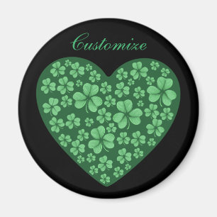 grönt Shamrock-St patrick's day Magnet